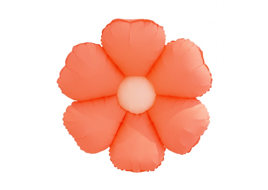 Folieballon madelief pastel meloen